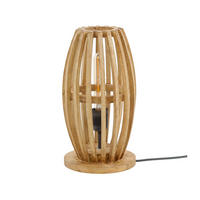TISCHLEUCHTE Orbit Braun 20/20/38 cm - Braun, Holz (20/20/38cm) - Hoyz Collection