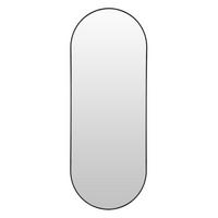 WANDSPIEGEL Alva 80/30 cm - Schwarz, Metall (30/80/2.5cm) - EDAXO