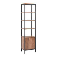 HOCHSCHRANK Dell Braun/Schwarz ca. 45 /172 / 34 cm - Naturfarben, Holzwerkstoff (45/172/34cm) - Bessagi Home