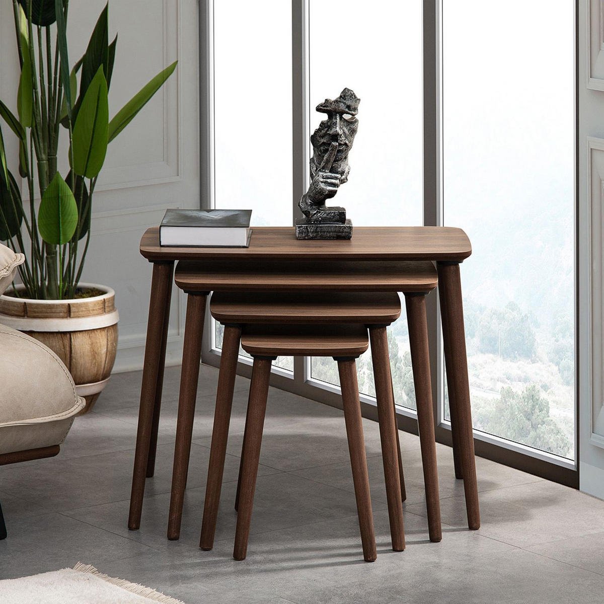 COUCHTISCH luci Braun - Braun, Holz (70/40/55cm) - Habitat Garten