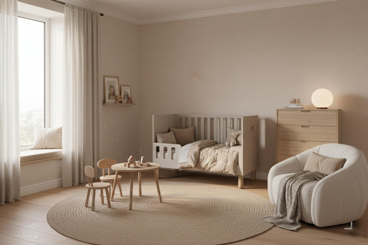 GITTERBETT Bebella - Beige, Naturmaterialien (60/120cm) - kiki design