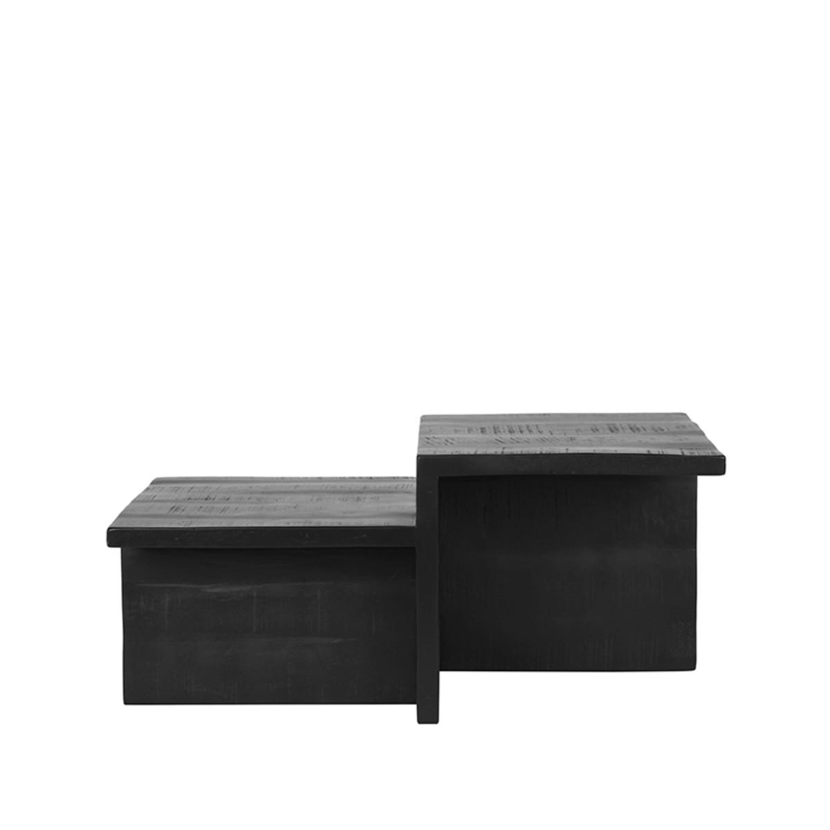 Label51 Couchtisch Schwarz 90x40x50 cm