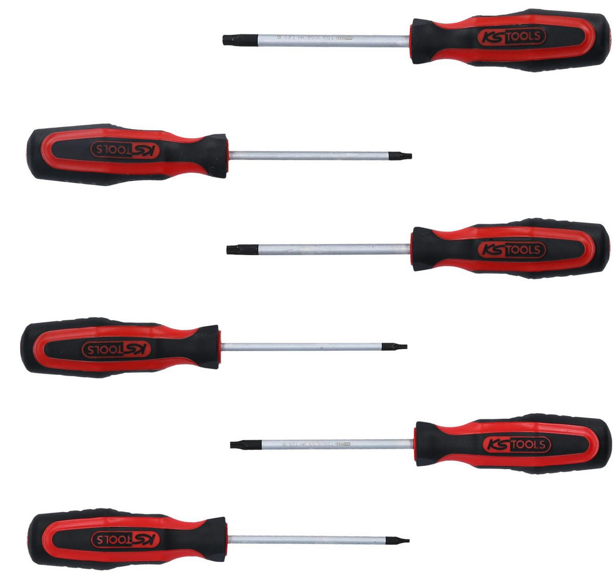 ERGOTORQUEPLUS SCHRAUBENDREHER-SATZ, 6-TLG, TORX MIT BOHRUNG - Multicolor, Kunststoff/Metall (30/13/45cm) - KS Tools