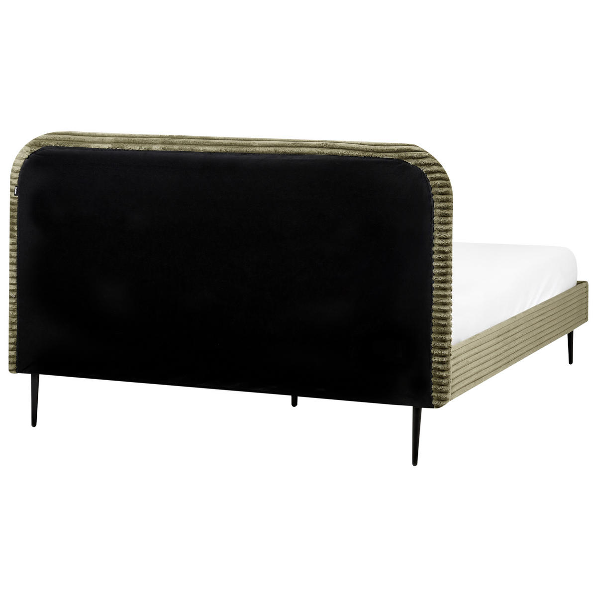 POLSTERBETT mit Lattenrost 160x200 cm Grün Flayat - Grün, Textil (160/200cm) - Beliani