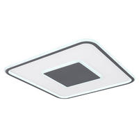 LED DECKENLEUCHTE Metall Grau - Grau, Metall (55/55/5.5cm)