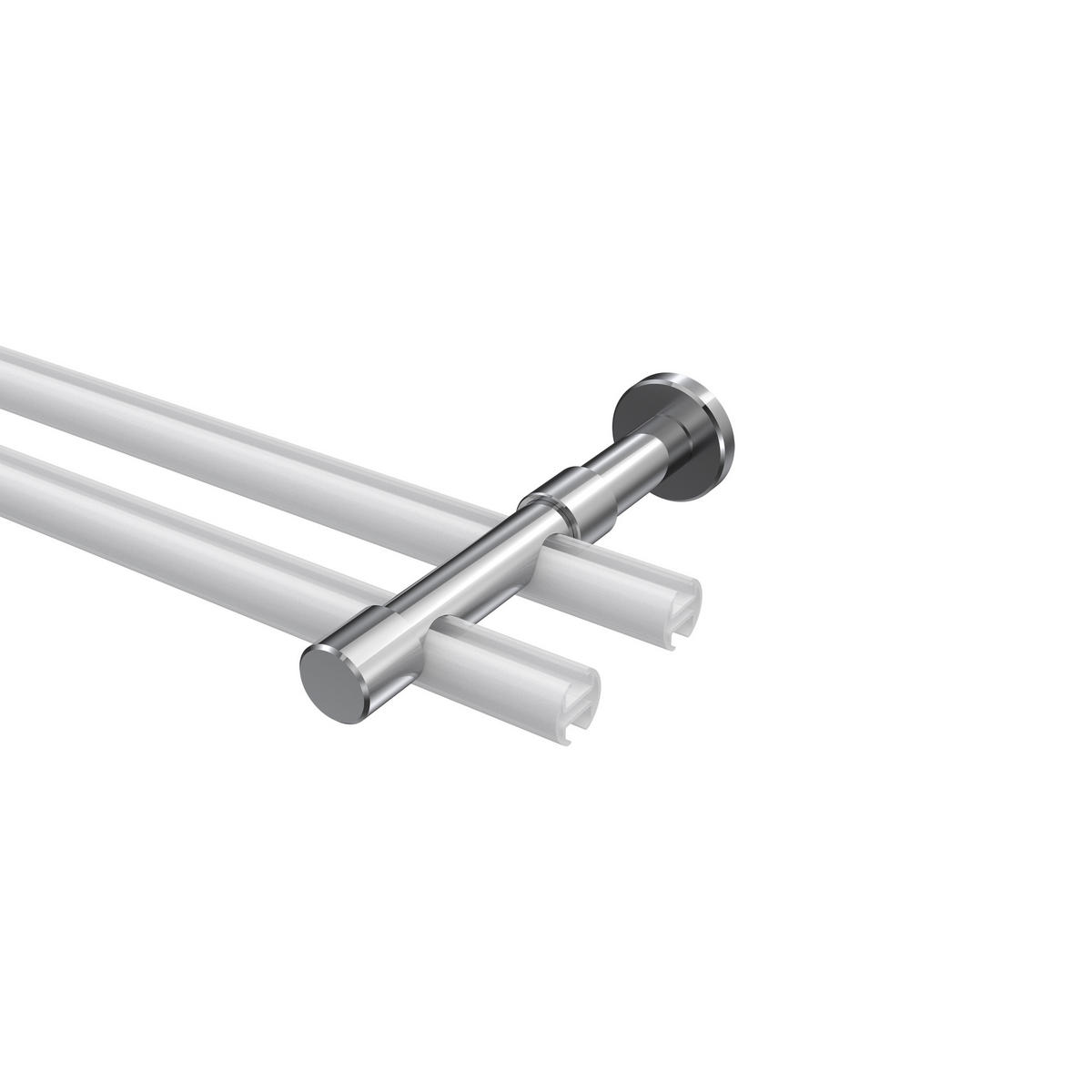 TRÄGER FÜR GARDINENSTANGEN 20 mm Ø, Prestige 2-läufig, Chrom - Chromfarben, Metall (16.2/4/4cm) - INTERDECO