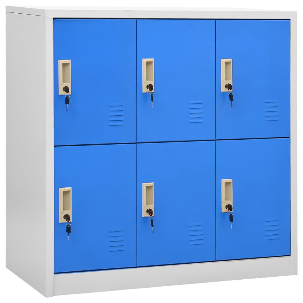 vidaXL Schliessfachschrank Hellgrau 45x92.5x90 cm