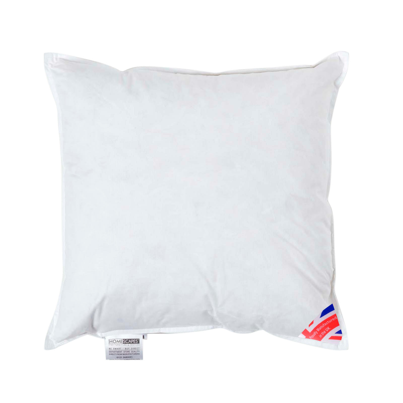 FÜLLKISSEN 40/40 cm – Enten-Daunen - Weiß, Textil (40/40cm) - Homescapes