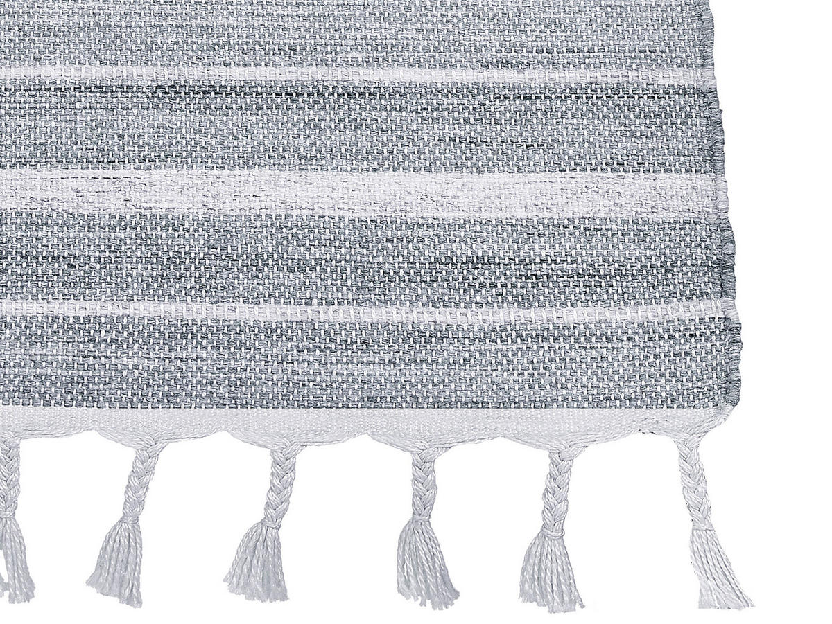 OUTDOOR-TEPPICH Bademli 230/160 cm - Grau, Kunststoff (160/230cm) - Beliani