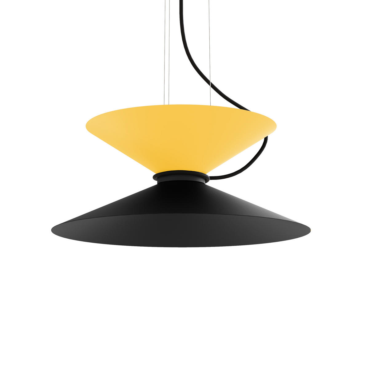 HÄNGELEUCHTE - Schwarz, Metall (40/40/20cm) - Lumicom