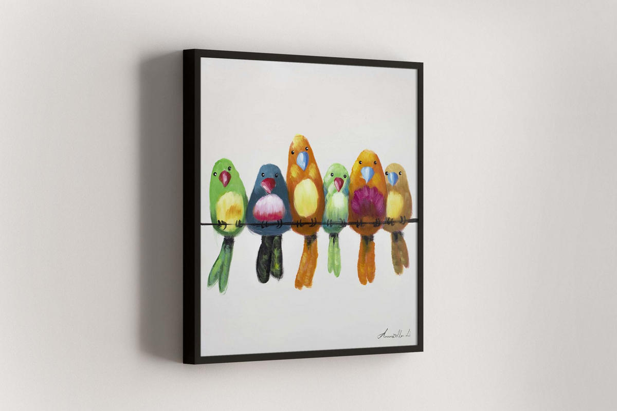 ÖLGEMÄLDE 60/60 cm - Beige/Multicolor, Holz/Textil (1.15/60cm) - KUNSTLOFT