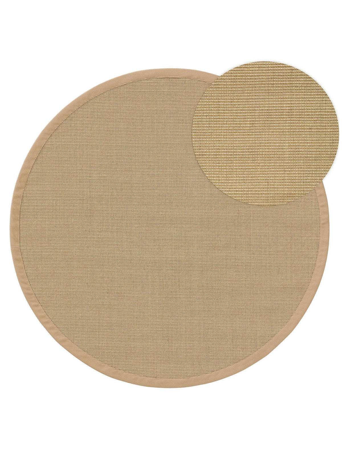 SISALTEPPICH Sana Cream ø 250 cm rund - Creme, Textil (250/250cm) - benuta Nest
