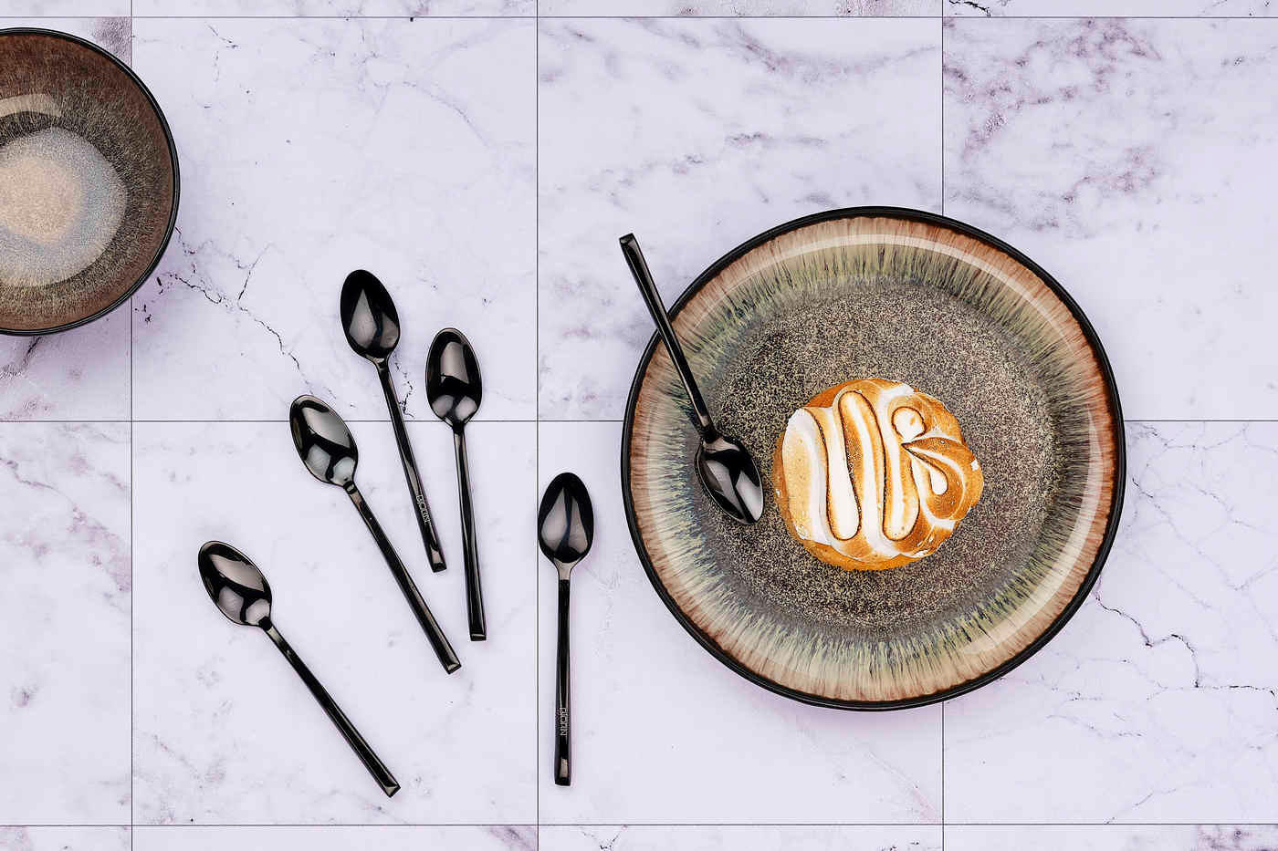 LÖFFEL 6er-Set Olaf - Schwarz - Schwarz, Metall - Björn