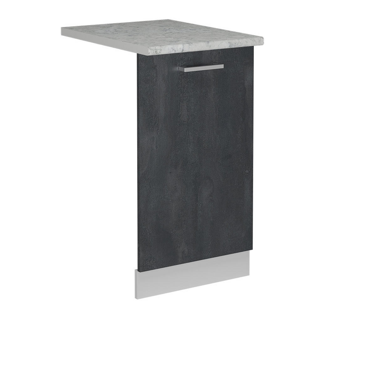 ČELNÍ PANEL MYČKY R-Line Černý beton - bílá/černá, kompozitní dřevo (45/81.8/1.6cm) - Vicco