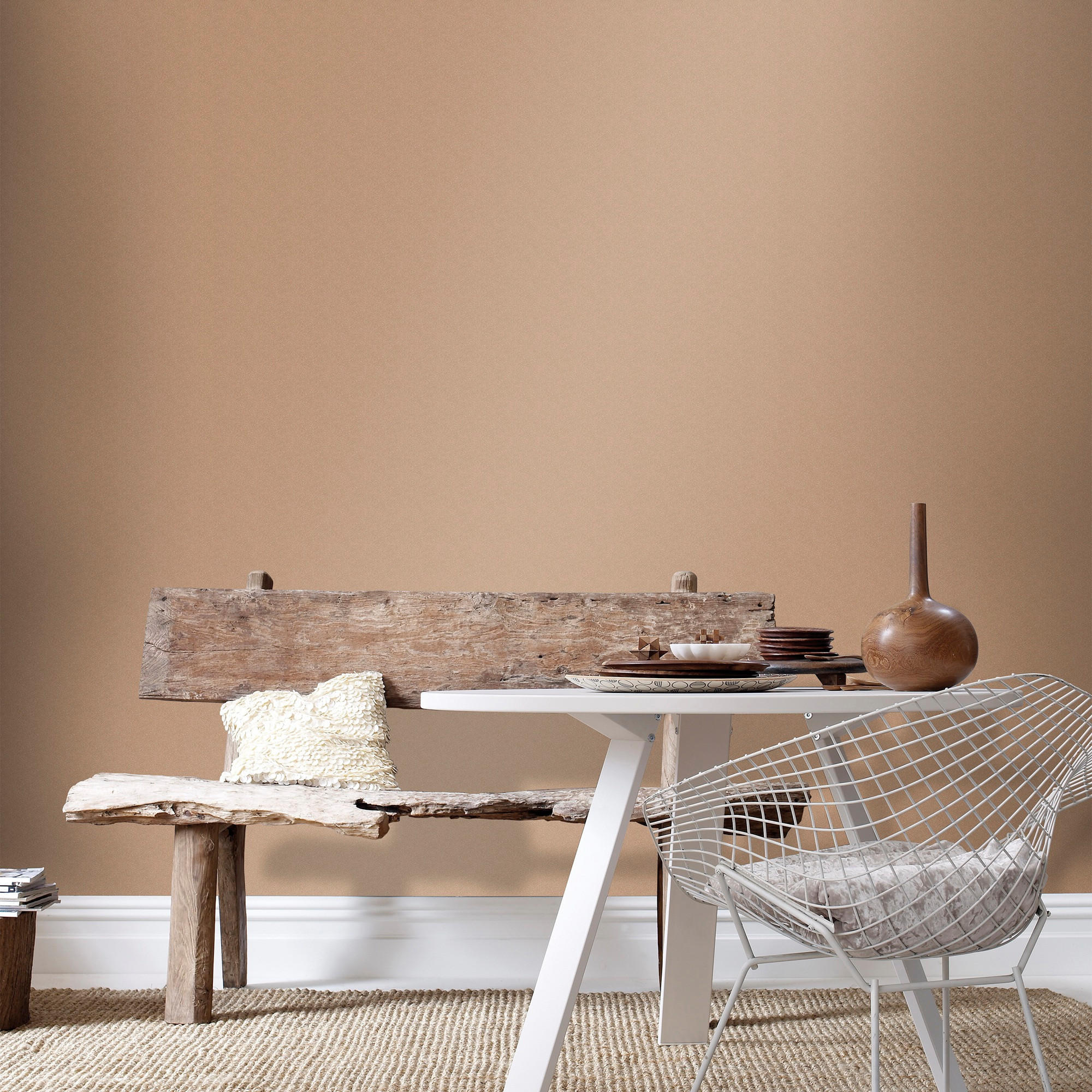 VLIESTAPETE Atemberaubend Rose Gold - Roségold, Papier/Kunststoff (52/1000cm) - Sublime