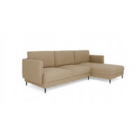 ECKSOFA Helmer In Stoff Baloo - Beige, Holzwerkstoff/Textil (293/164cm) - Fun Möbel