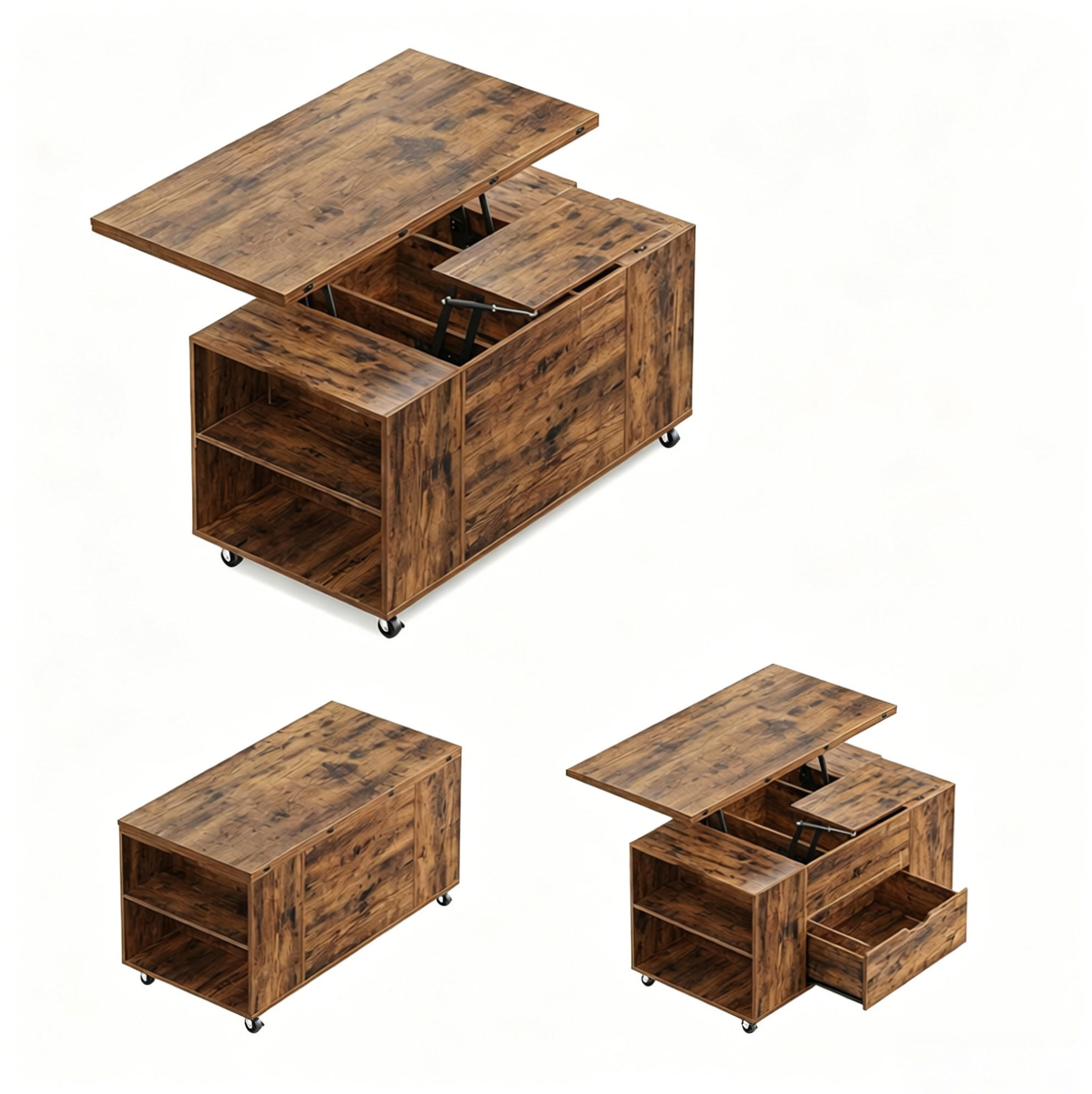 Ivmeu Couchtisch Kastanien 50.5x53x100 cm