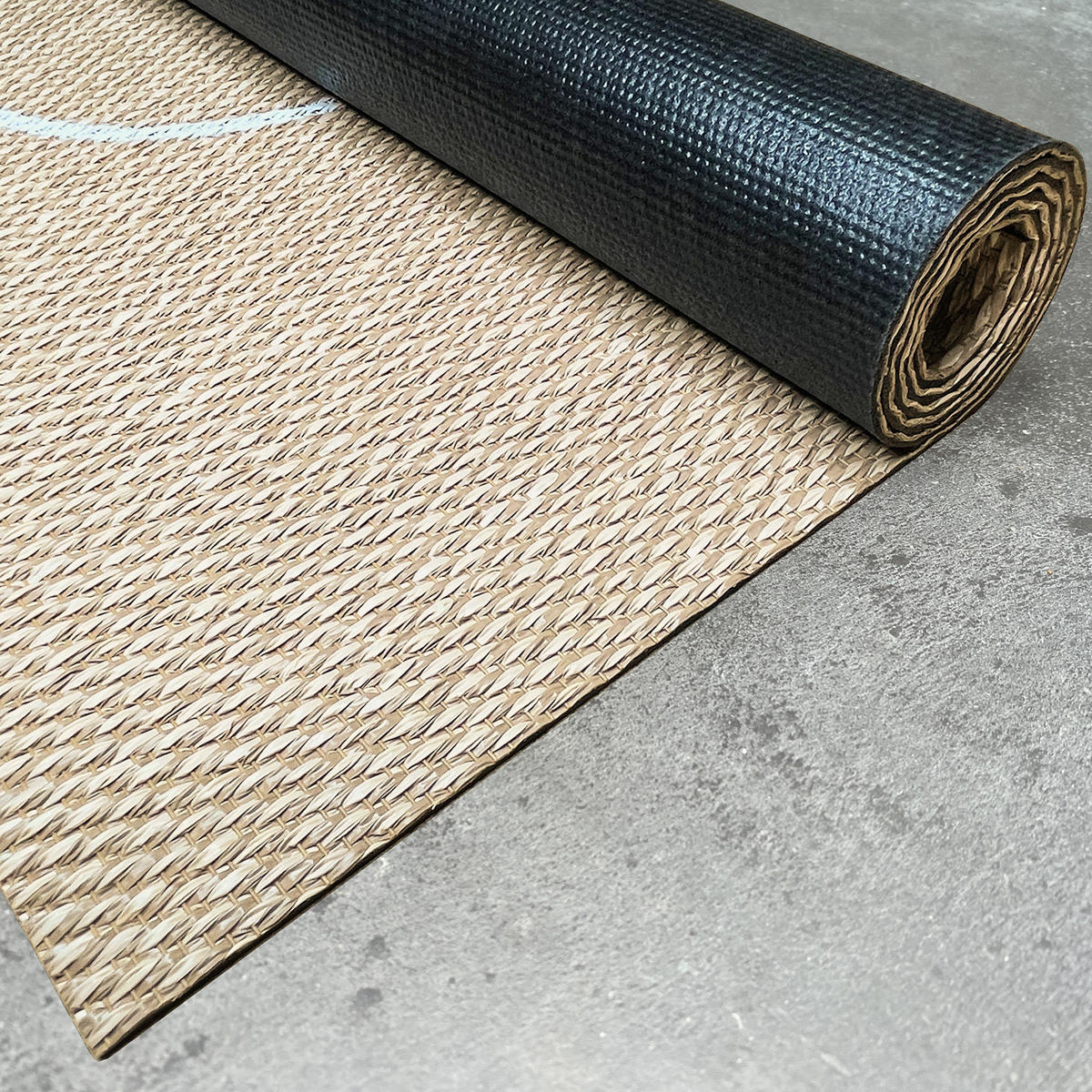 TEPPICH Premium en Vinyle Weiße Kreise 60x200 cm - Cappuccino, Kunststoff (60/200cm) - STORESDECO