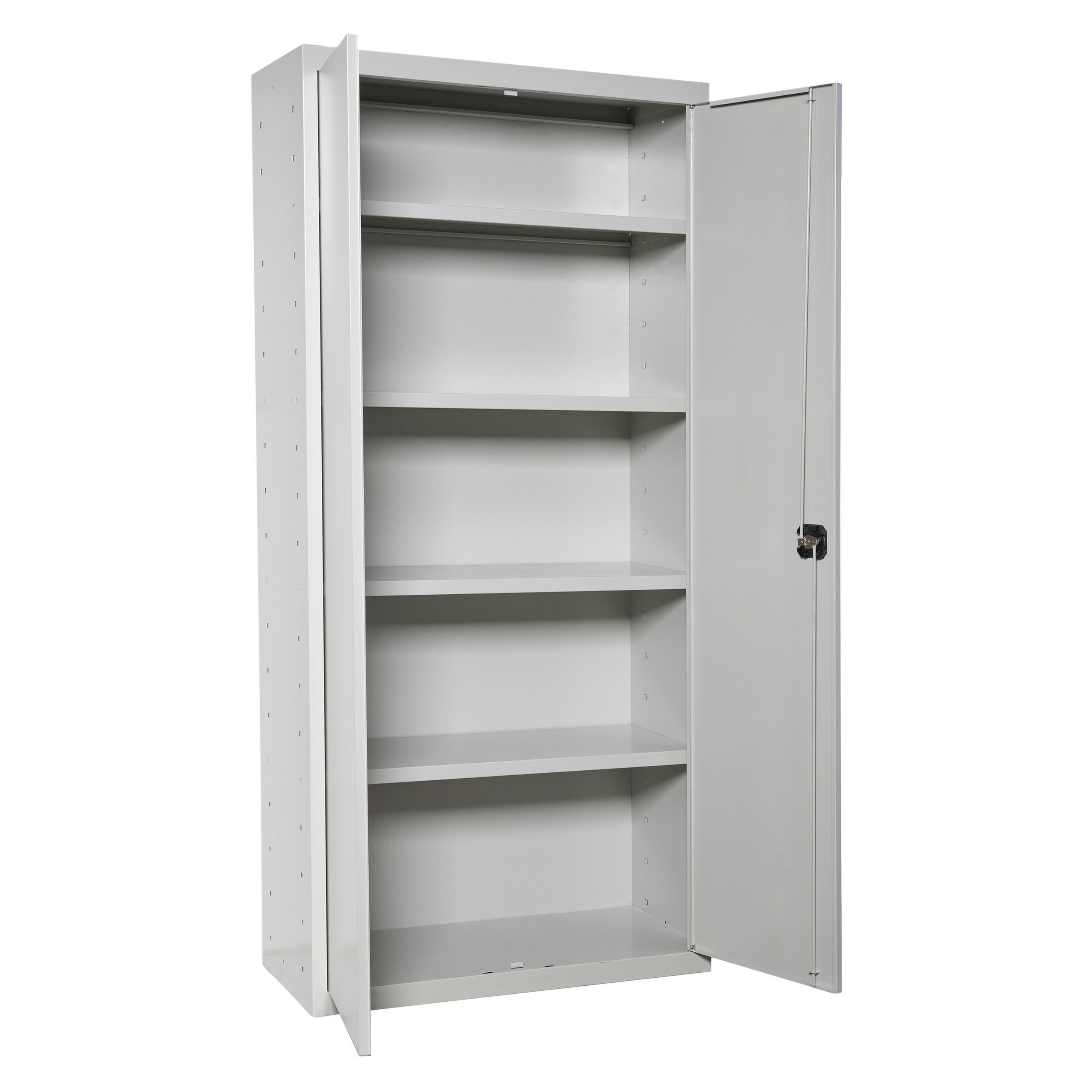 STAHLSCHRANK Amego HxBxT 180x100x40 cm 4x Fachboden Grau-Grau - Grau, Metall (100/180/40cm) - PROREGAL