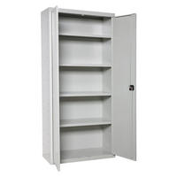 STAHLSCHRANK Amego HxBxT 180x100x40 cm 4x Fachboden Grau-Grau - Grau, Metall (100/180/40cm) - PROREGAL