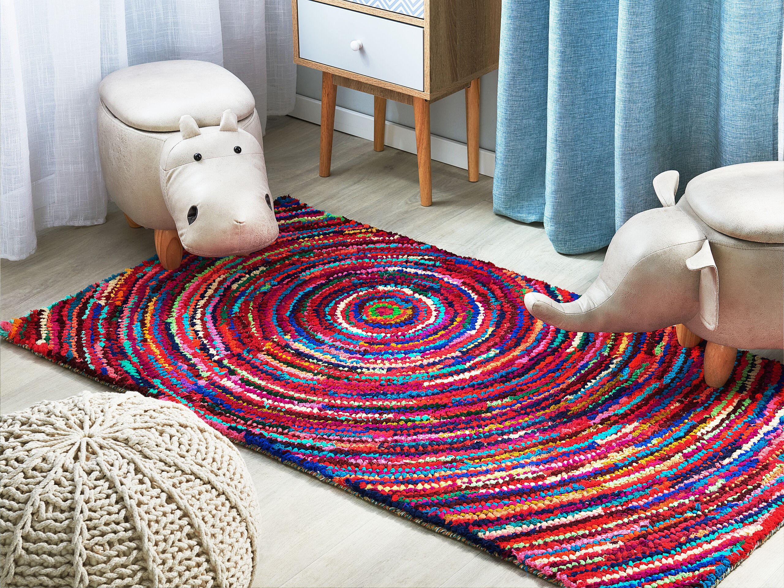 KURZFLOR-TEPPICH Malatya 150/80 cm - Multicolor, Kunststoff (80/150cm) - Beliani