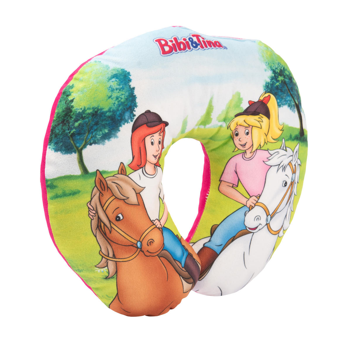 NACKENKISSEN Bibi und Tina Mehrfarbig 35 x 30 cm - Multicolor, Textil (35/30cm) - United Labels