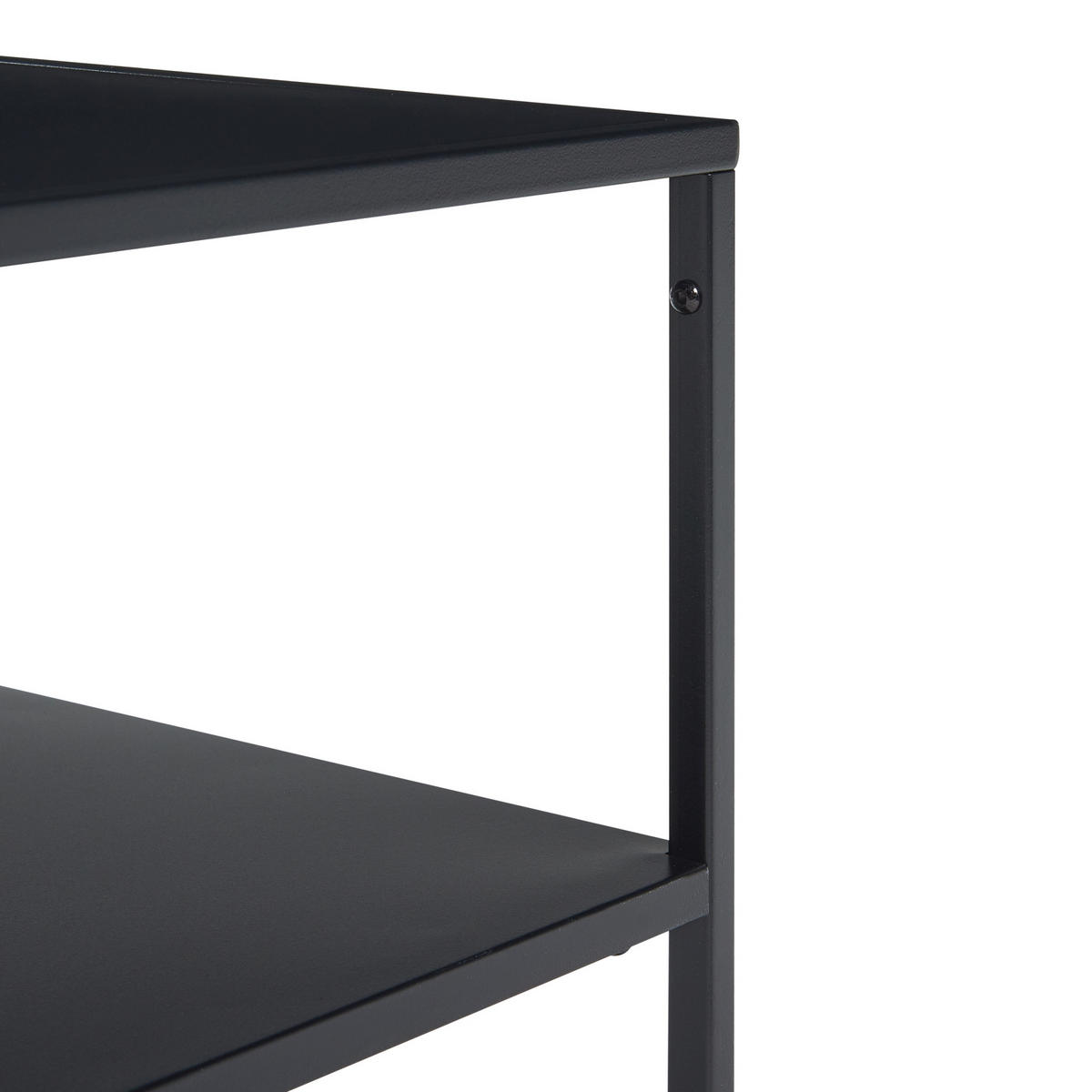COUCHTISCH Solund 60/60/45 cm - Schwarz, Metall (60/60/45cm) - [en.casa]