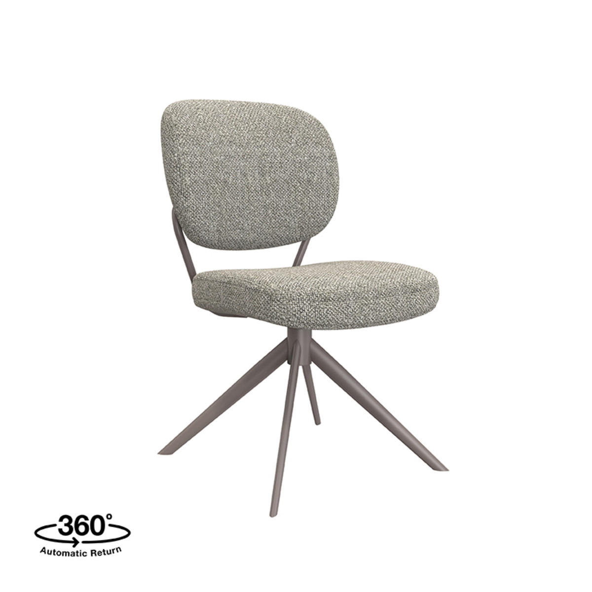 ESSZIMMERSTUHL Geneva Grau 63/49/90 cm 2er-Set - Grau, Textil (49/90/63cm) - LABEL51