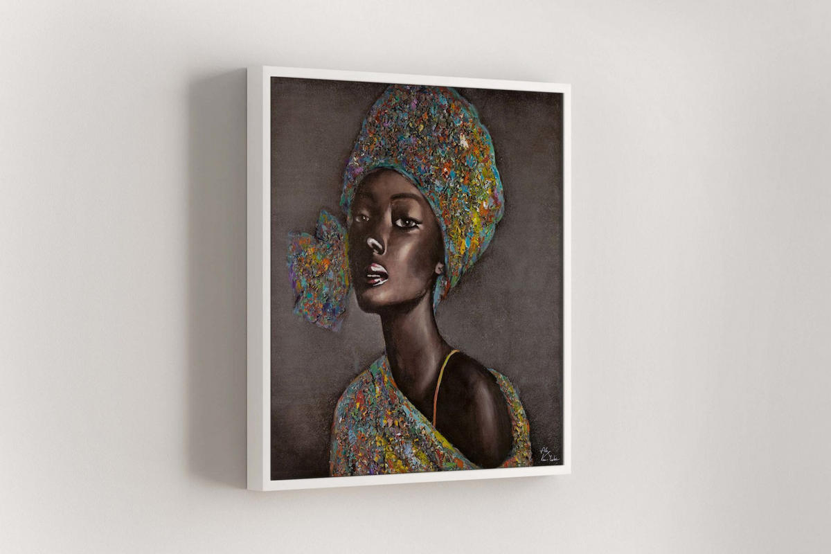 RUČNE MAĽOVANÝ AKRYLOVÝ OBRAZ 80/80 cm, hnedý, zvierací motív - hnedá, drevo/textil (80/80cm) - KUNSTLOFT