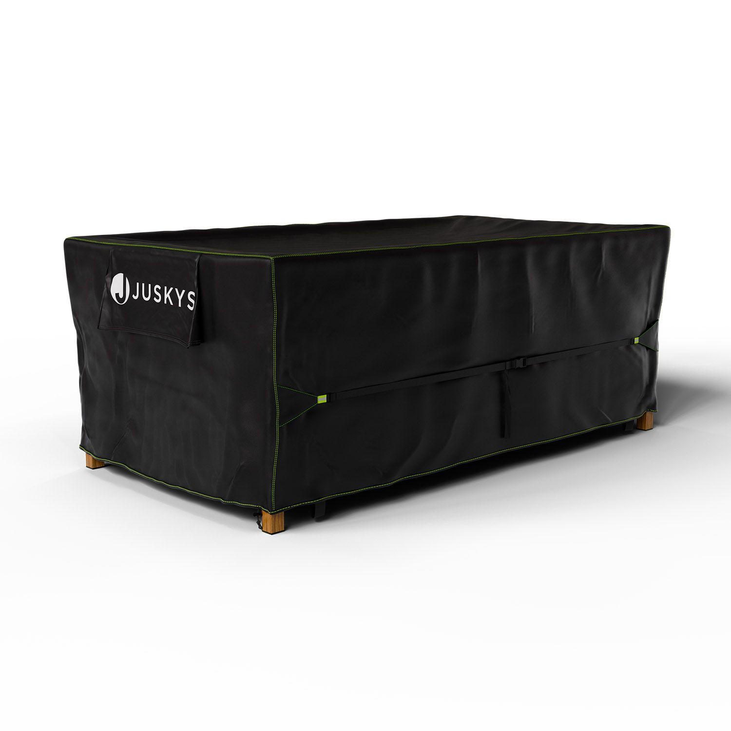 GARTENMÖBELABDECKUNG CoverSafe Pro schwarz - Schwarz, Kunststoff (110/75/210cm) - Juskys