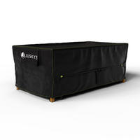 GARTENMÖBELABDECKUNG CoverSafe Pro schwarz - Schwarz, Kunststoff (110/75/210cm) - Juskys
