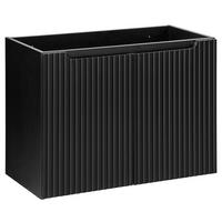 WASCHBECKENSCHRANK Newport-56 - Schwarz, Holzwerkstoff (80/57/39cm) - Lomado
