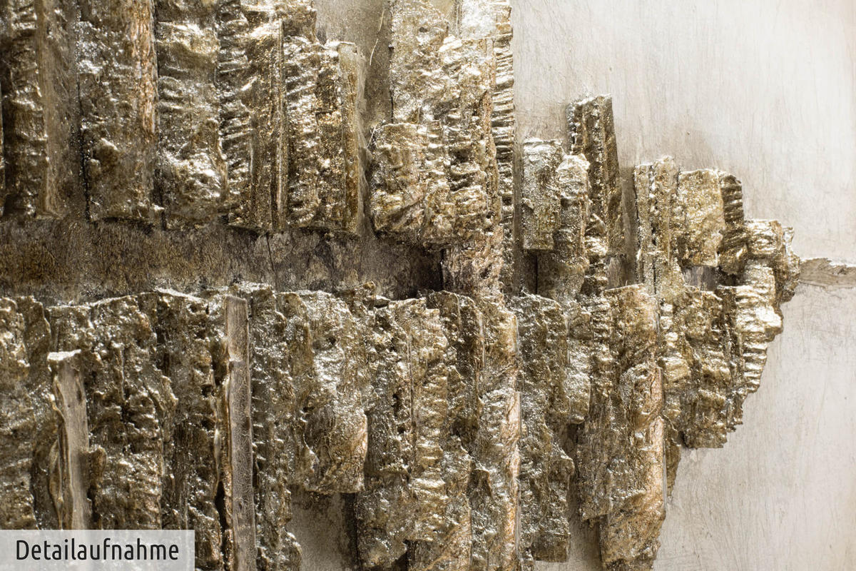 HOLZBILD Beige 144/44 cm - Beige/Braun, Holz (8.8/44cm) - KUNSTLOFT