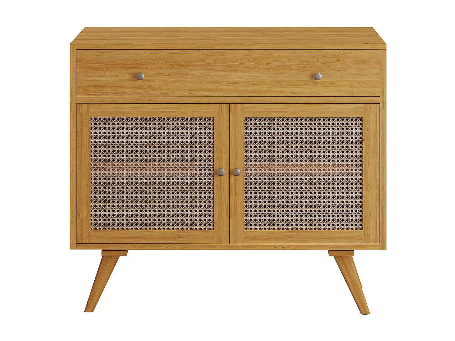 WASCHBECKENUNTERSCHRANK - 90 cm x 55 cm - holz - naturfarben hell Mansulan - Naturfarben, Holz (90/80/55cm) - Vente-Unique