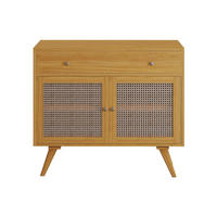 WASCHBECKENUNTERSCHRANK - 90 cm x 55 cm - holz - naturfarben hell Mansulan - Naturfarben, Holz (90/80/55cm) - Vente-Unique