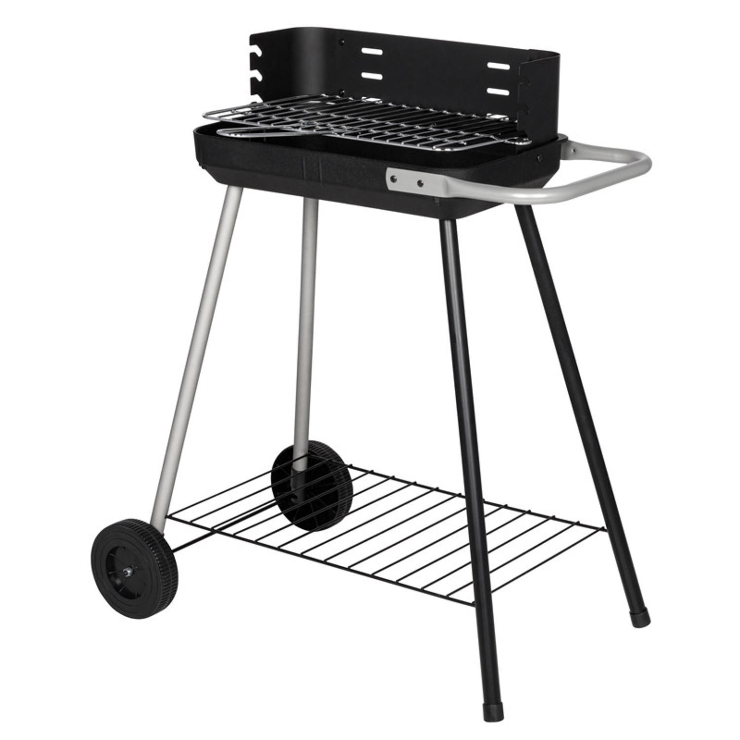 HOLZKOHLEGRILL TRAMONTANE - Schwarz, Metall (37/67.5/62cm) - Somagic