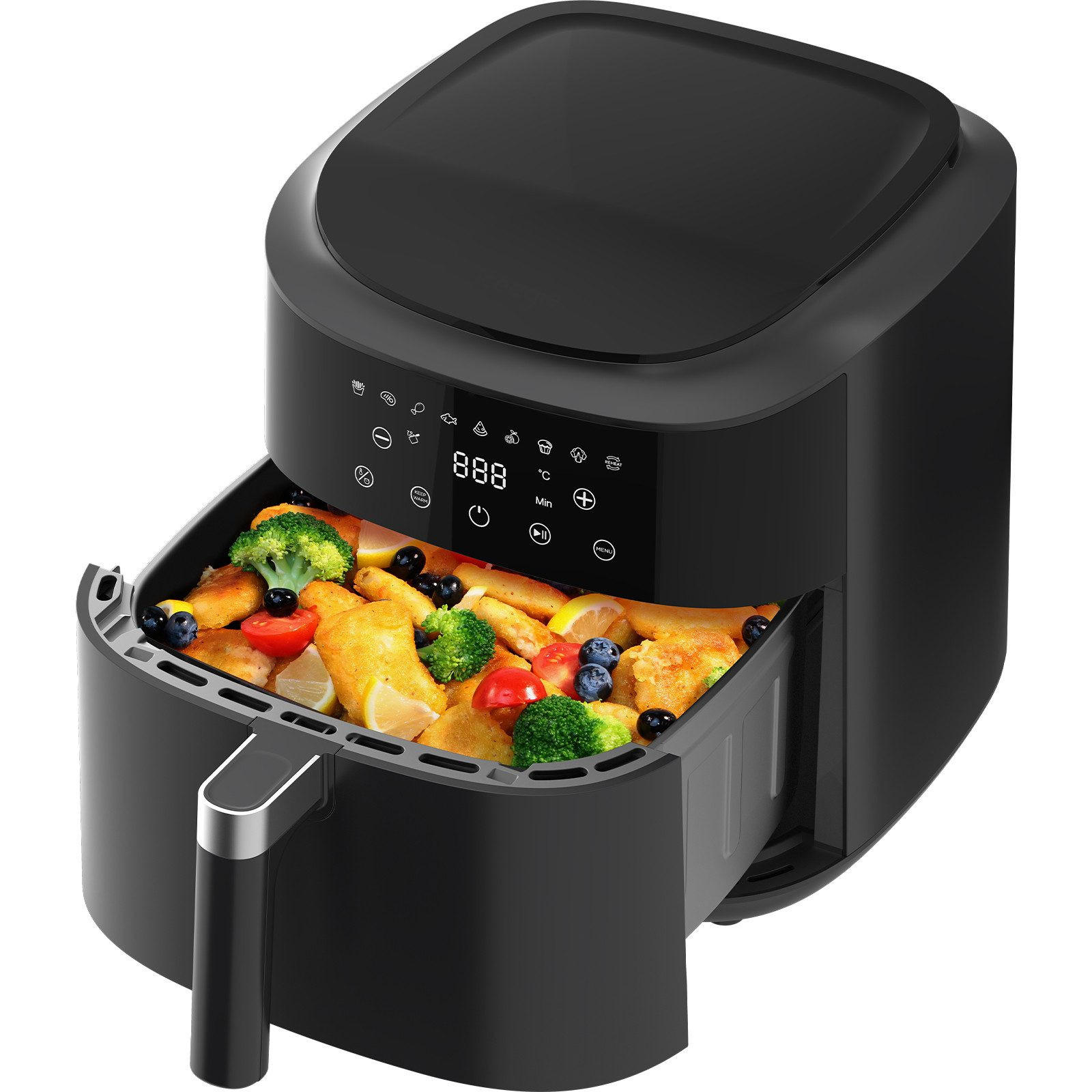 HEISSLUFTFRITTEUSE 9L - Schwarz, Metall (31/32/31cm) - Aimax