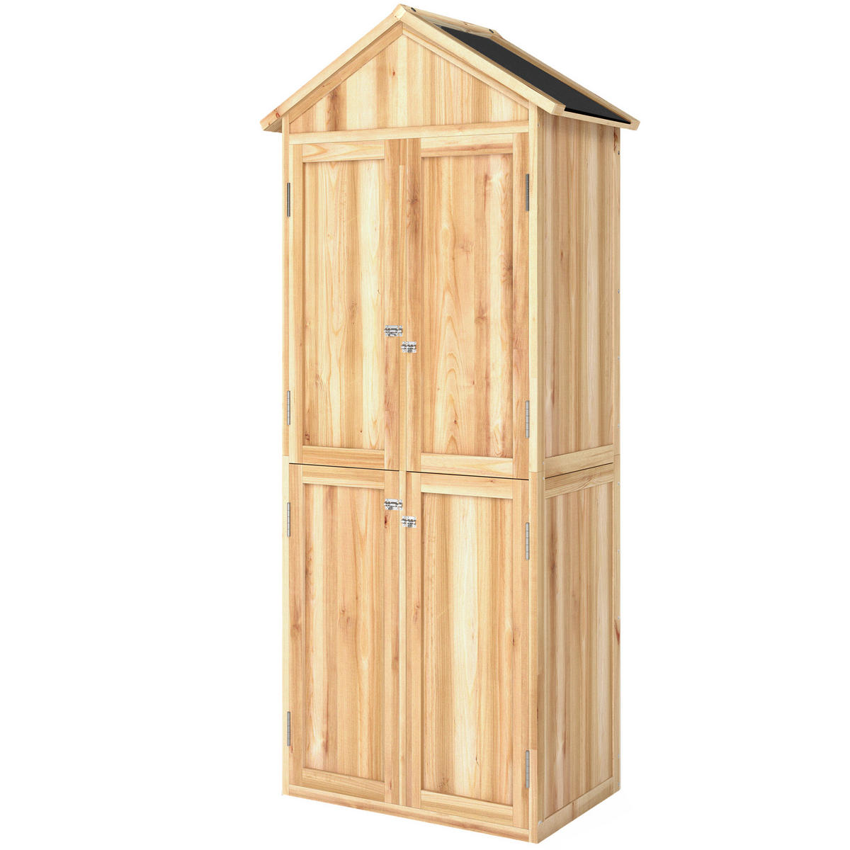 GERÄTESCHUPPEN DE-17612 Naturholz - Naturfarben, Holz (82/190/50cm) - ComfortXL