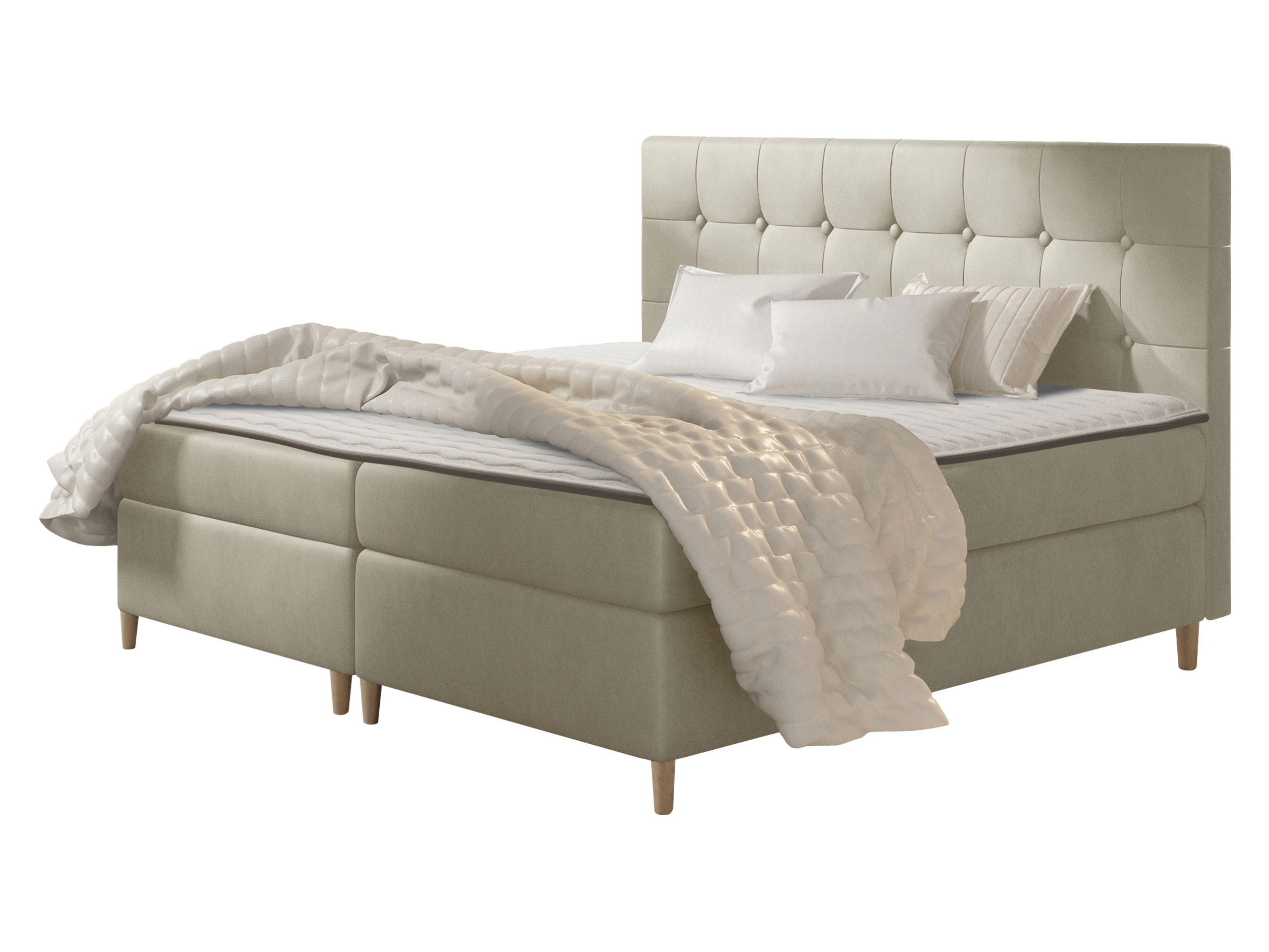 BOXBETT Avanti - Naturfarben, Holz/Textil (140/200cm) - MIRJAN24
