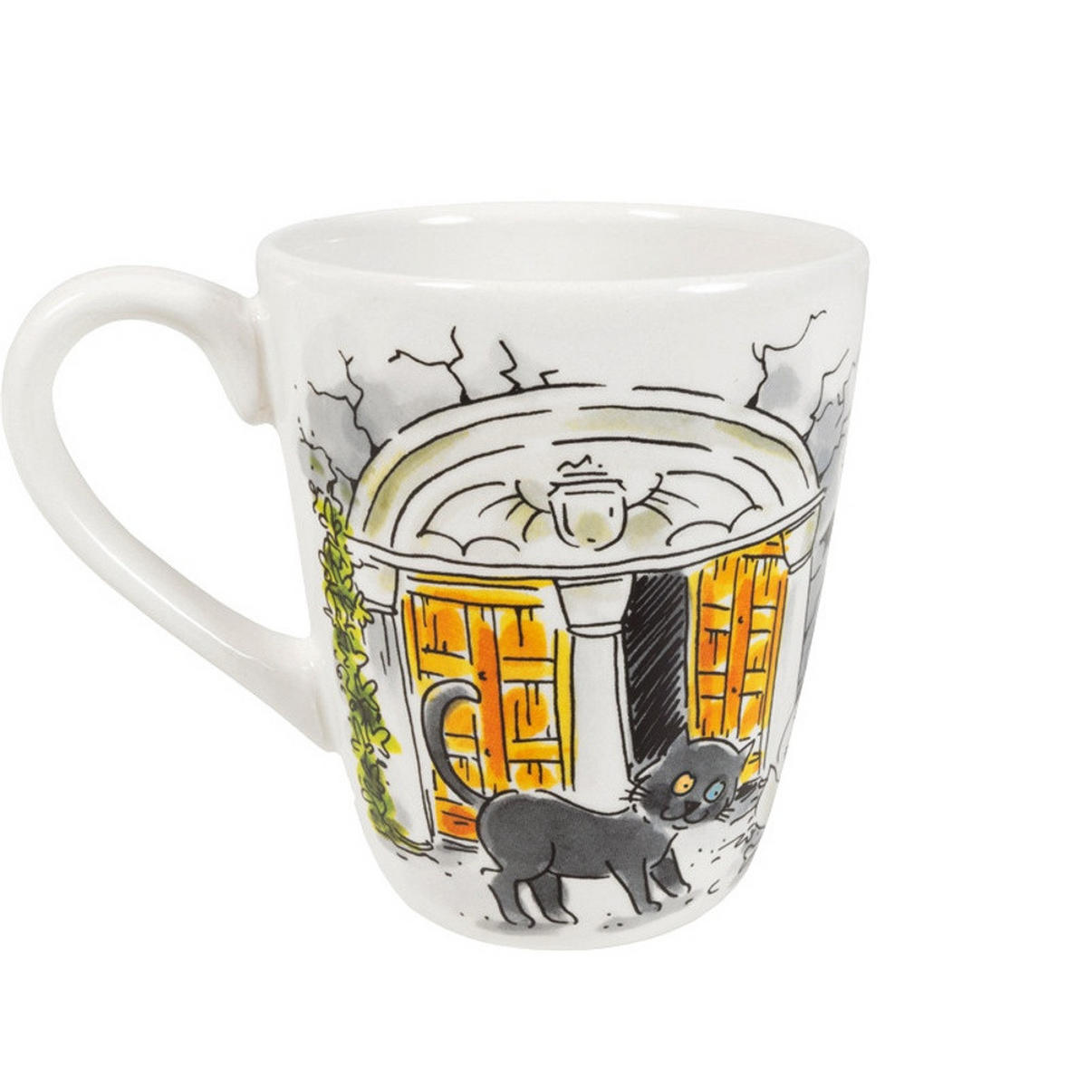 BECHER Danse Macabre in Bunt - 350 ml - Multicolor, Keramik (0.35L) - Blond Amsterdam
