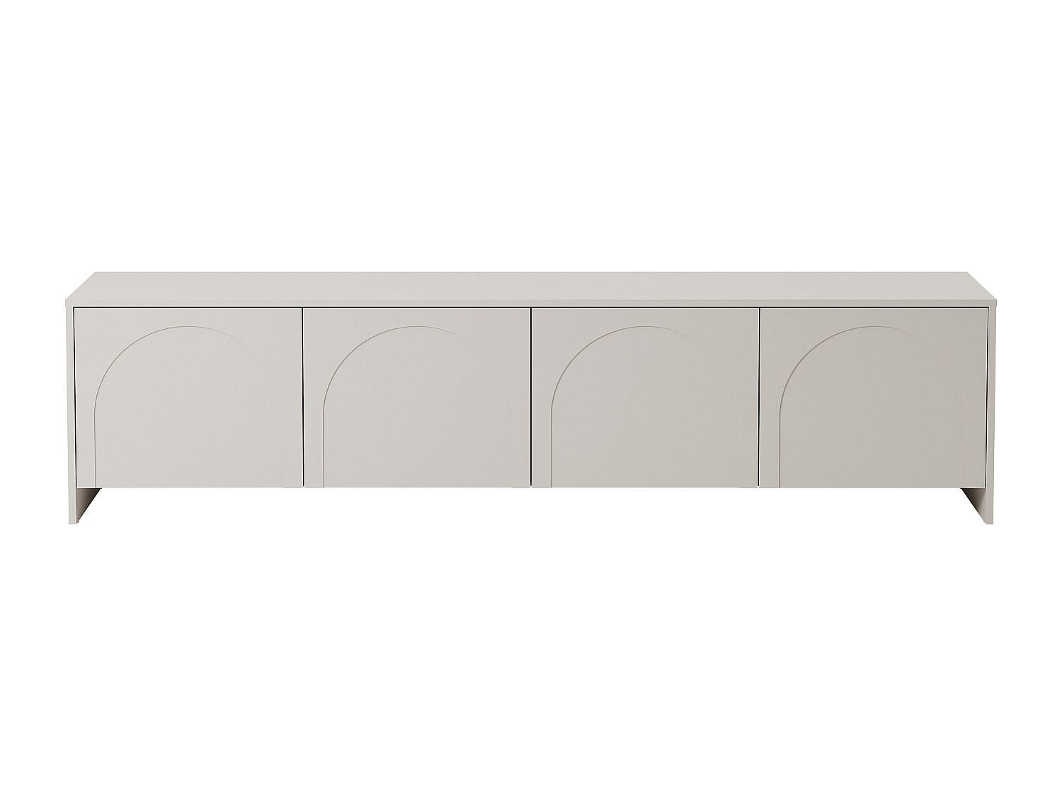 TV-BOARD - 198 cm x 40 cm - holz - beige Nalyra - Beige, Holz (198/50/40cm) - Vente-Unique
