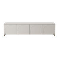 TV-BOARD - 198 cm x 40 cm - holz - beige Nalyra - Beige, Holz (198/50/40cm) - Vente-Unique