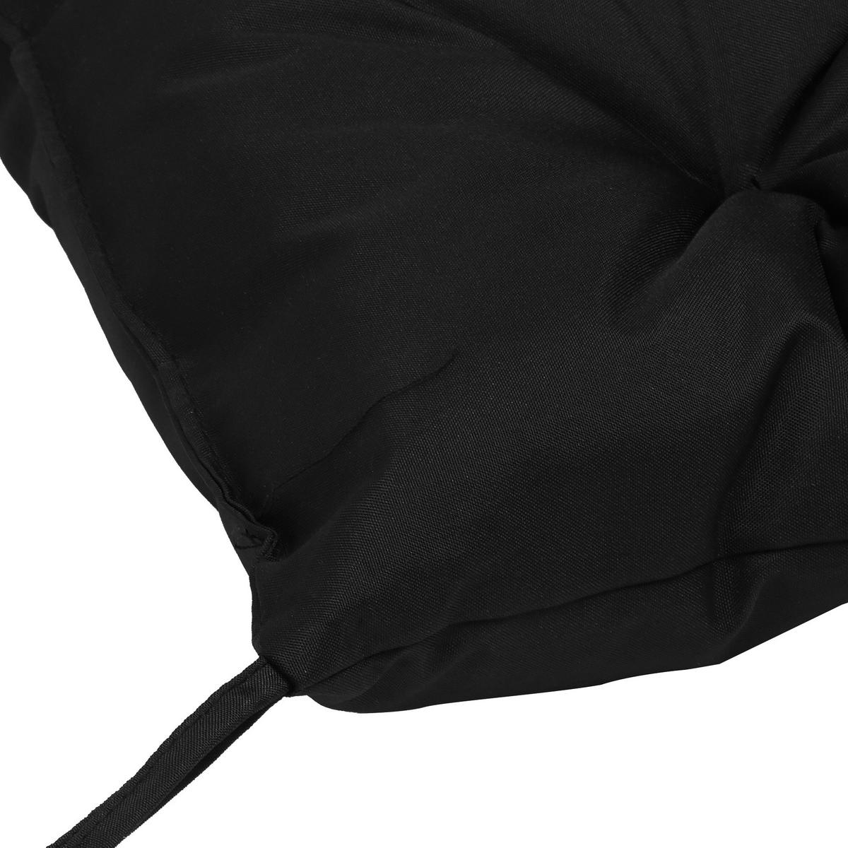BANKAUFLAGE 3-Sitzer 100x98x8 cm - Schwarz, Kunststoff (98/8/100cm) - Outsunny