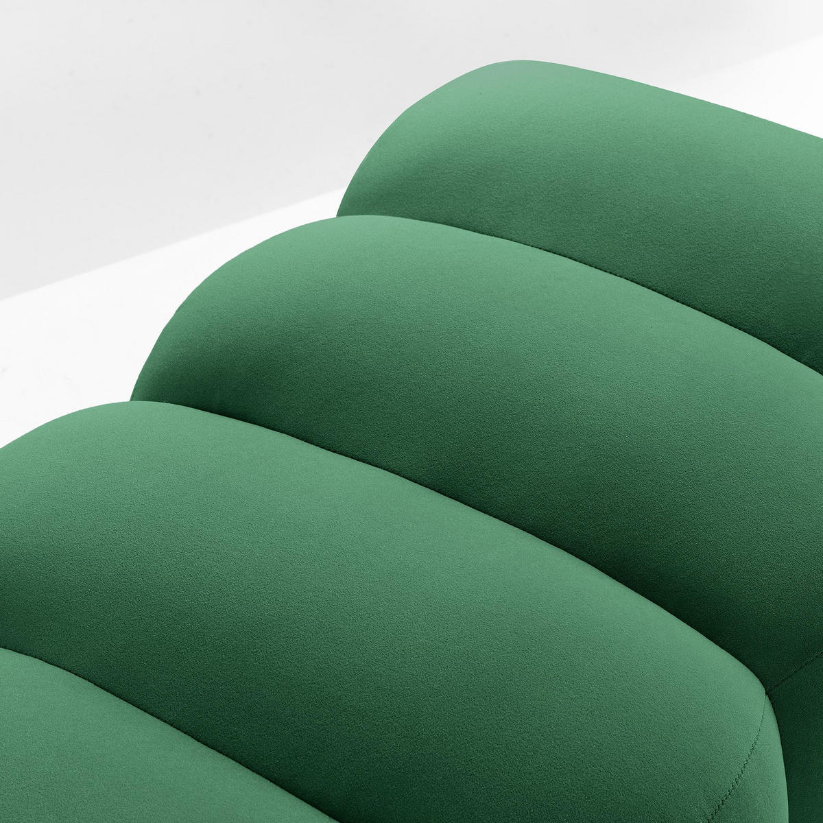 SITZHOCKER Polsterhocker PECCO, Veloursstoff - Dunkelgrau/Schwarz, Holz/Textil (120/50/50cm) - KONSIMO®