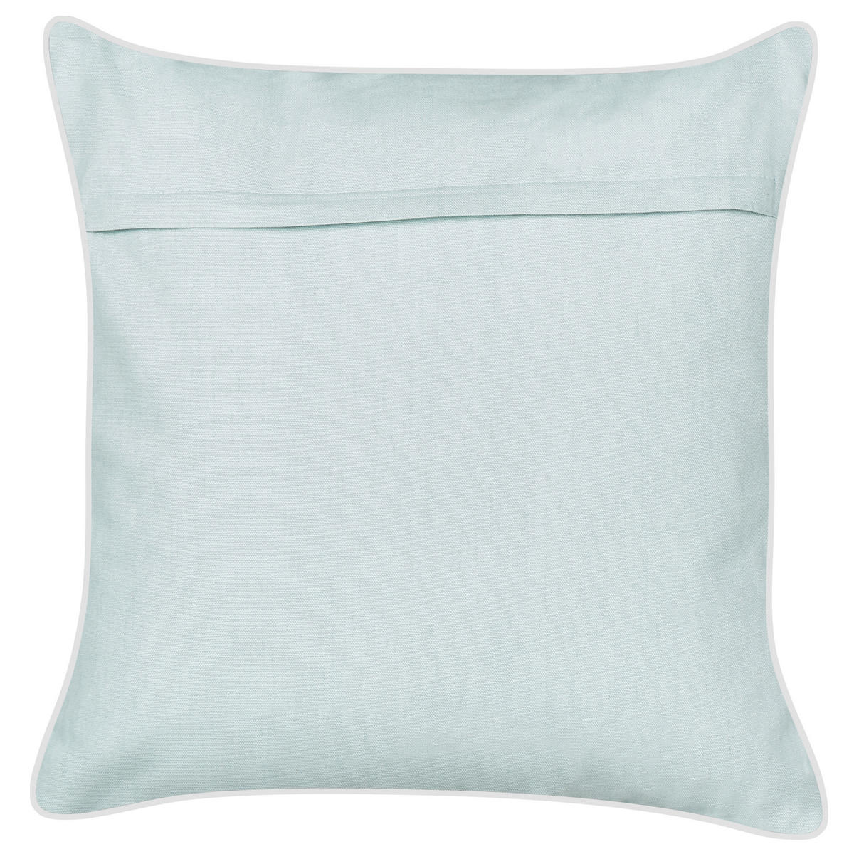 DEKOKISSEN 2er-Set Blau 45/45 cm Ceramium - Blau/Weiß, Textil (45/45cm) - Beliani