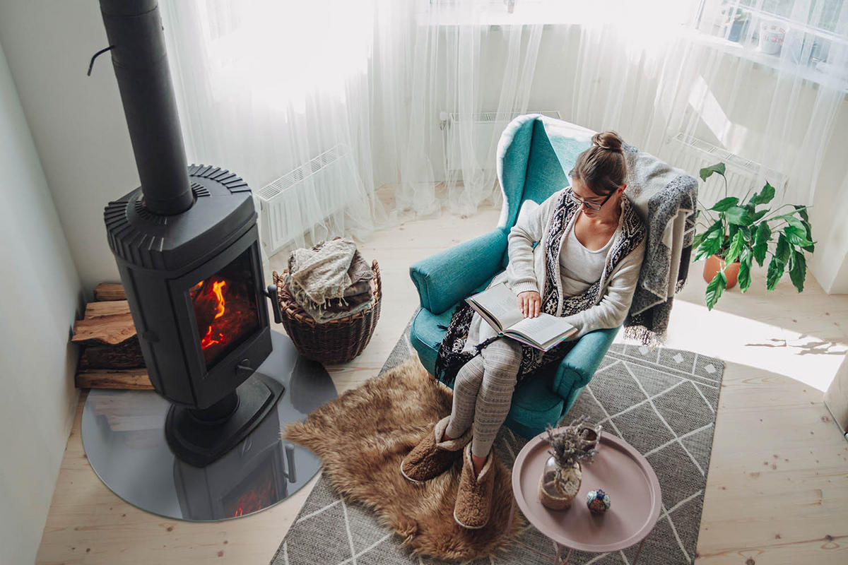 GLASPLATTE für Kamin Ø 70 cm Grau - Grau, Glas (70/70/0.4cm) - ArtPrintCave