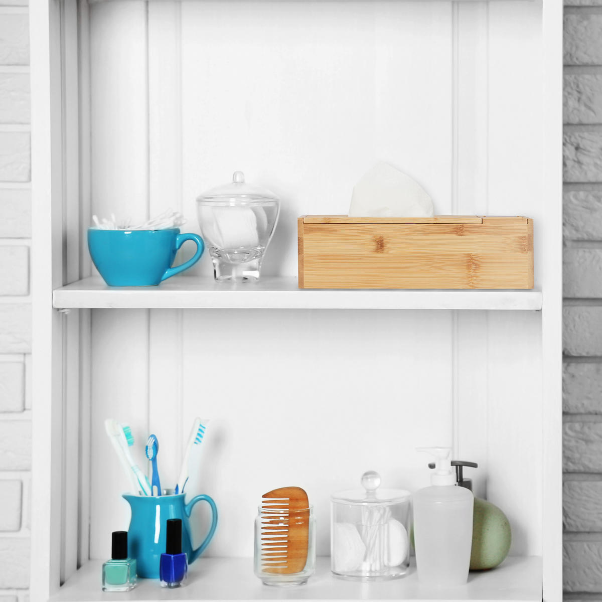 ZÁSOBNÍK na obrúsky - svetlohnedá, drevo (14.5/30.5/9cm) - Relaxdays