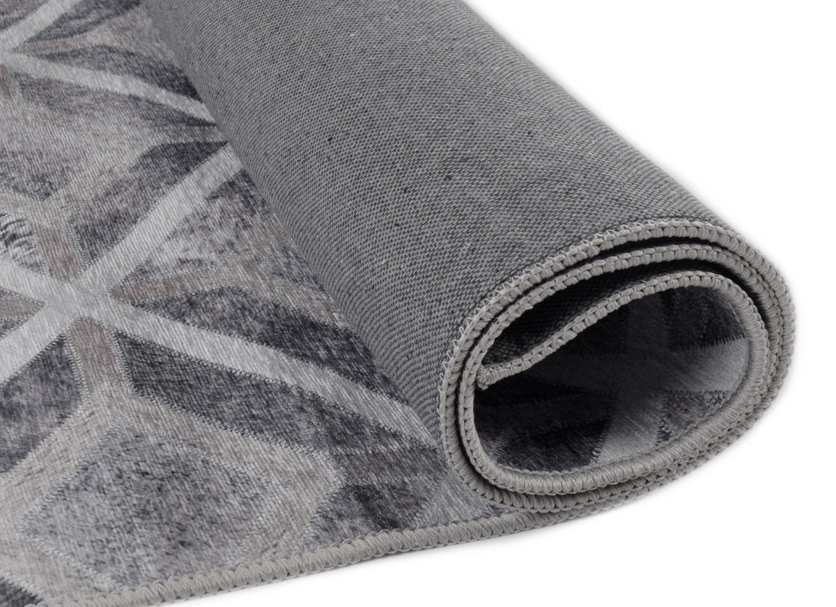 KURZFLORTEPPICH Serena 160x230 cm - Grau, Textil (160/230cm) - Gino Falcone