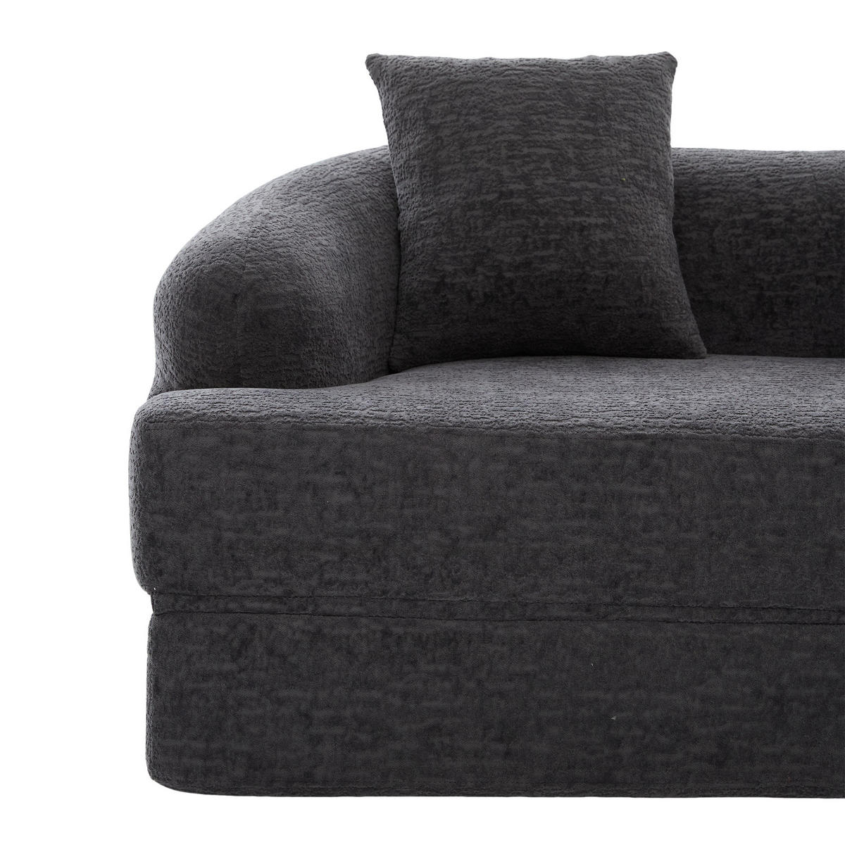 SCHLAFSOFA DE-33900 2-in-1 klappbar Dunkelgrau - Dunkelgrau, Textil (84/65/157cm) - ComfortXL