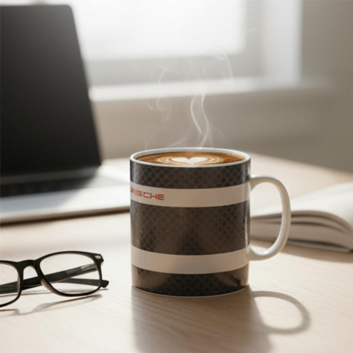 KAFFEEBECHER 919 Mehrfarbig Keramik 500ml - Rot/Schwarz, Keramik (0.5L) - Porsche